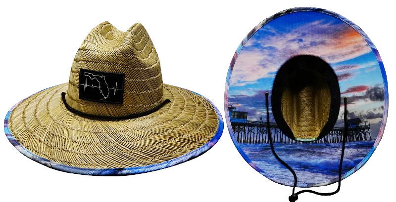 sun hat with wide brim for fishing-Florida Straw | Sun Hat | Pier