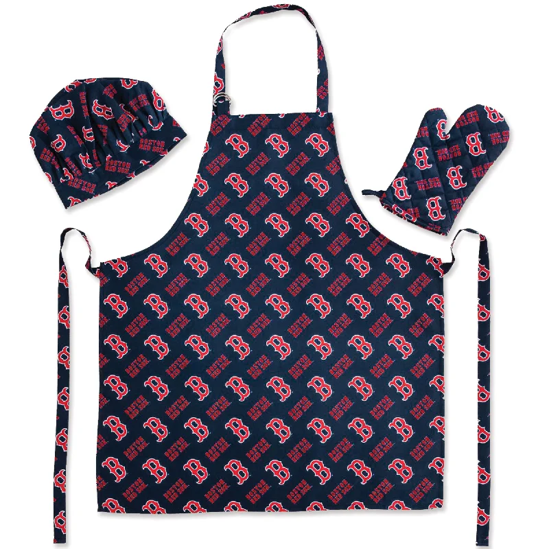 Beanies for versatile winter style-3 Piece Set - Apron/Mitt/Hat