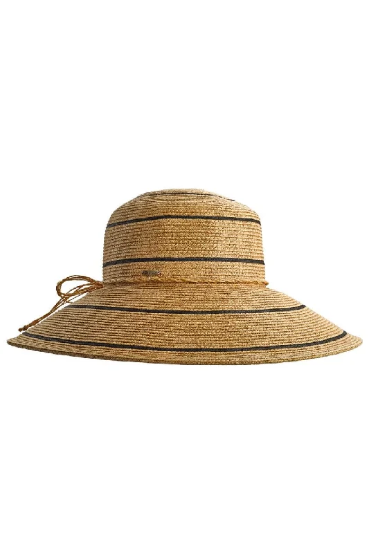 Beanies for active winter months-Aubrey Wide Brim Beach Hat | Natural