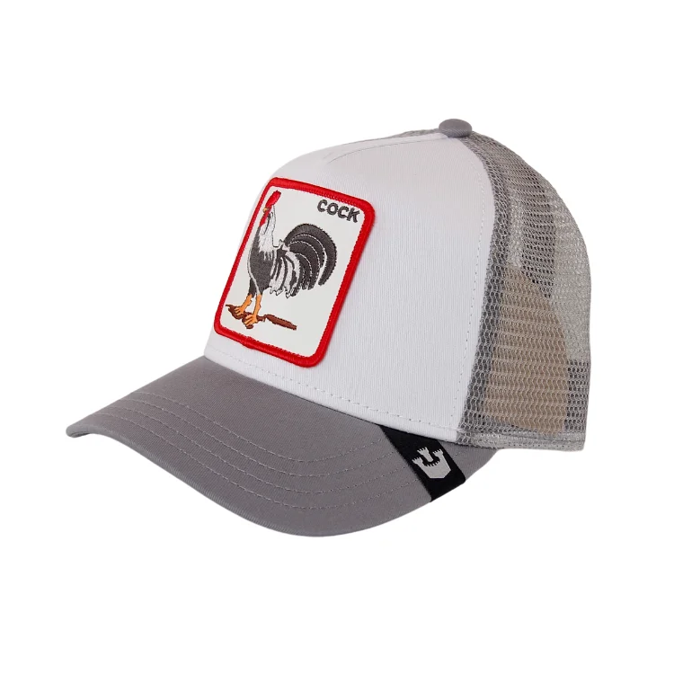 Beanies with streetwear vibes-Goorin Brothers All American Rooster Trucker - Light Grey