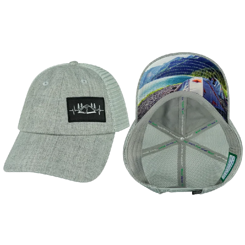 Beanies with thermal fabric-Camping Hat | Low Profile | Dad Hat | Heather Gray - Gray