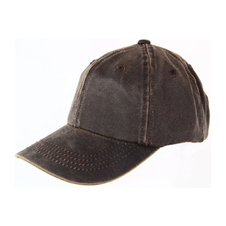 Beanies for the adventurous explorer-Weathered Cotton 6 Panel Cap - Brown