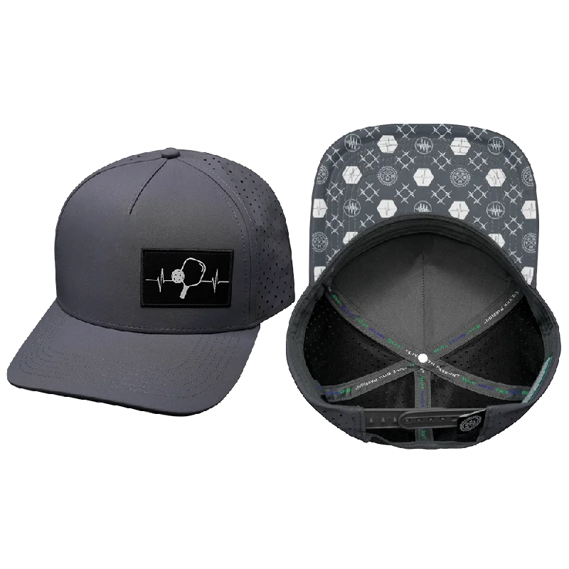 Beanies with fashionable materials-Pickleball Hat | Trucker Hat | Charcoal Gray