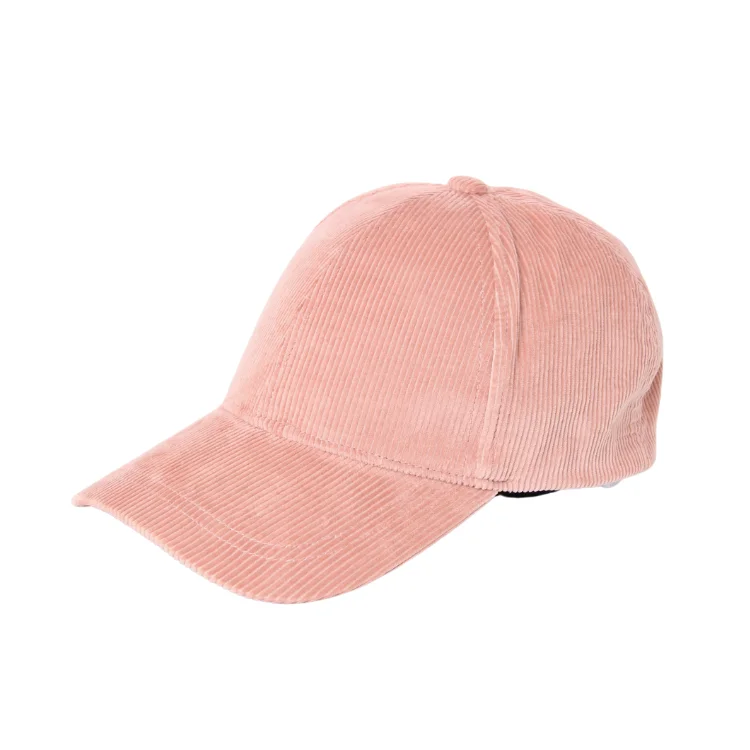 Beanies for ski resort trips-Mossant Paris Remi Corduroy Cap - Pink