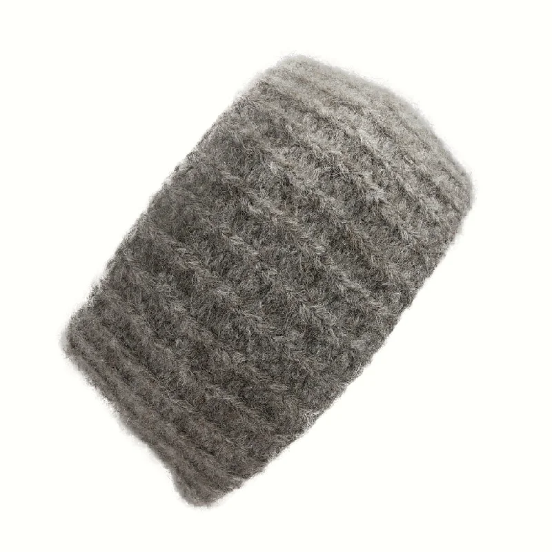 Trendy headbands for teens-Autumn Ribbed Alpaca Ear Warmer by SLATE + SALT