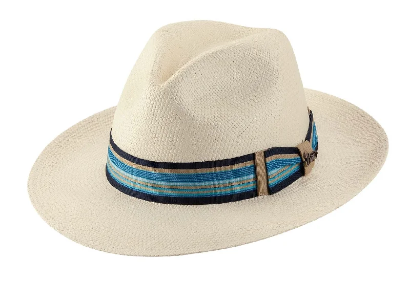 Headbands with moisture-wicking fabric-Brittoli Coastline Panama Hat