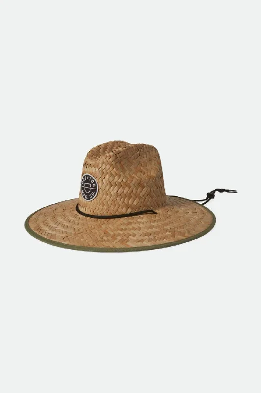 sun hat with stylish colors-Crest Sun Hat - Tan/Olive Surplus