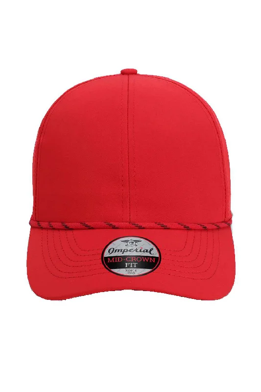 Imperial Mens The Habanero Performance Rope Adjustable Hat - Red