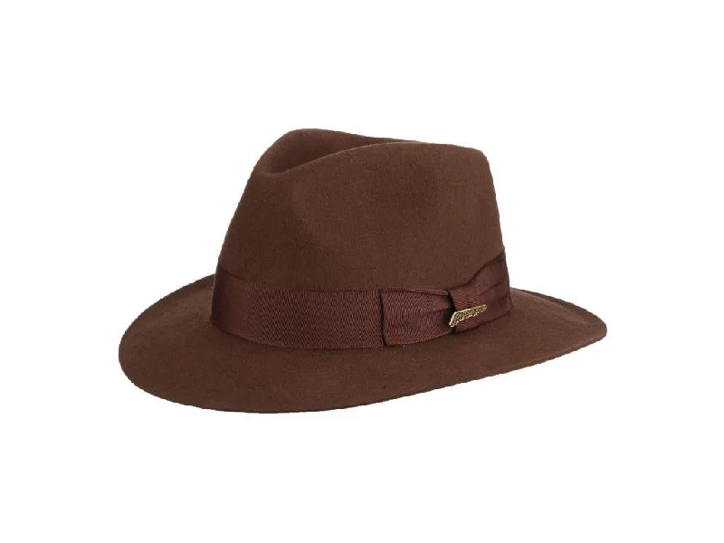 Beanies for adults-B "Indiana Jones" Pinch Front Fedora, Style#IJ551, THE SATIPO