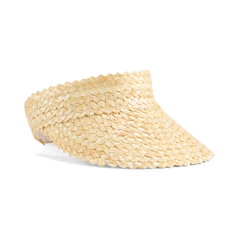 womens hats for sunny road trips-Women's Straw Fashion Golf Visor