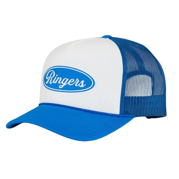 Beanies with hearts-Ringers Western Convoy Trucker - White/Blue