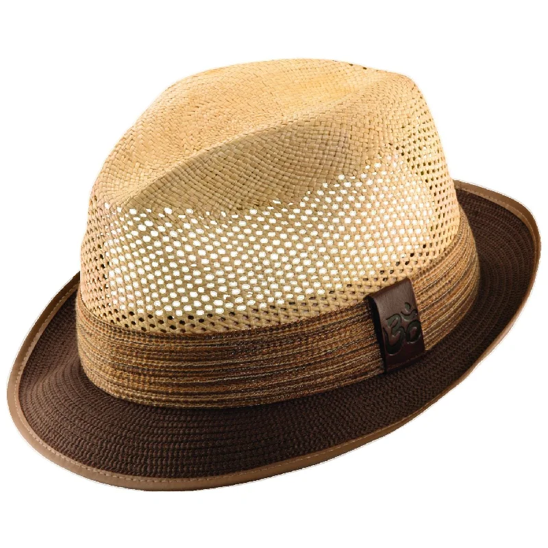 Beanies for extreme cold temperatures-Carlos Santana Devadip Panama Straw Fedora Hat