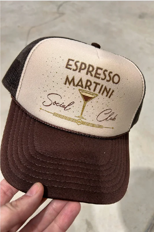 Headbands for casual wear-Pre-Order Espresso Martini Social Club Trucker - Chocolate