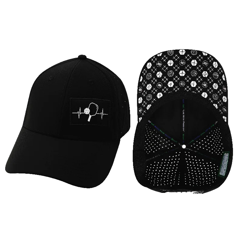 Beanies for ultimate protection-Pickleball Hat | Low Profile | Ponytail | Black