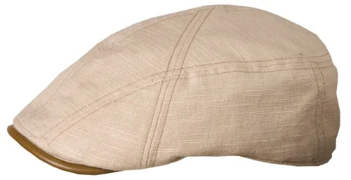 Beanies with moisture-wicking fabric-Stetson Garland Linen Duckbill Cap