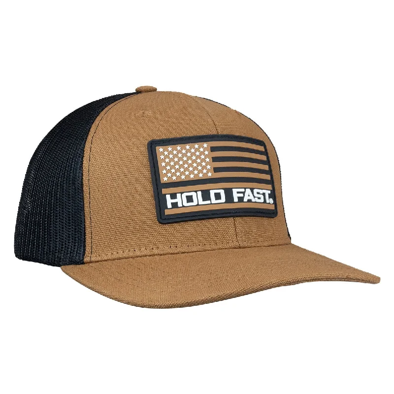 Headbands with logo design-HOLD FAST Mens Cap HF Canvas