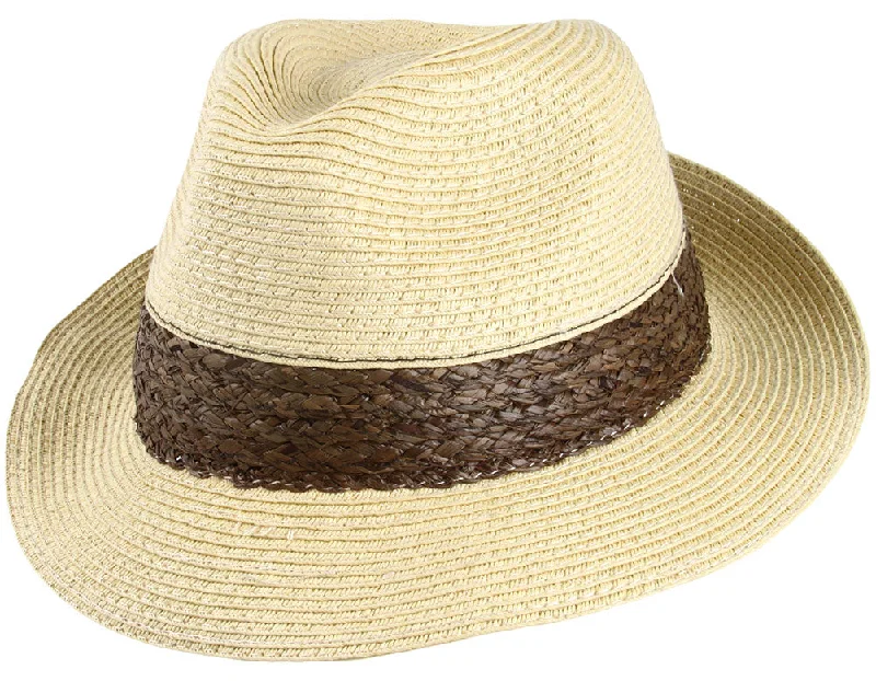 Beanies for cold weather fashion-Coronado Straw Fedora