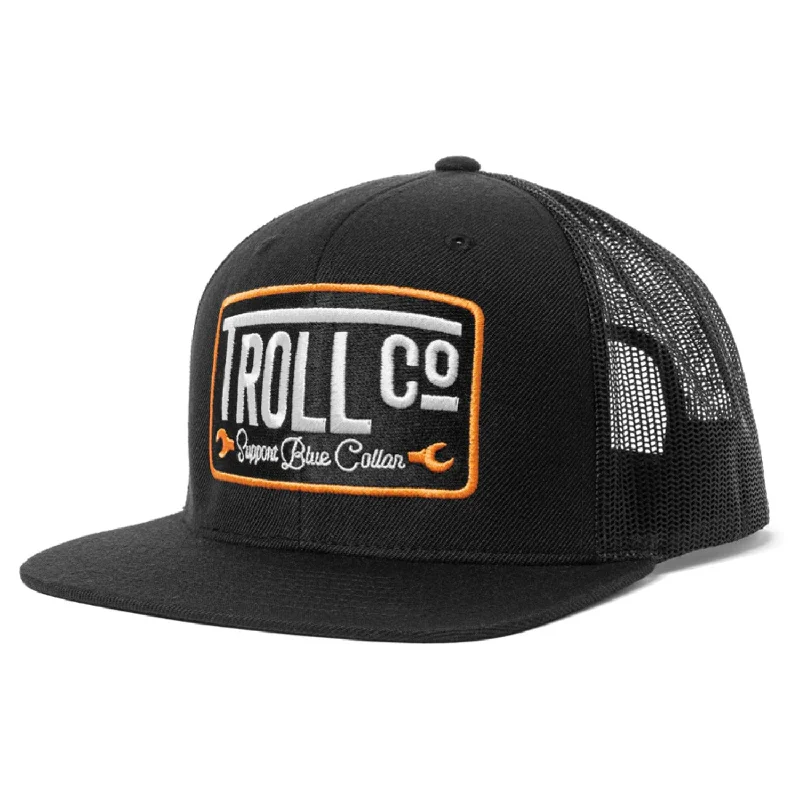 Headbands with solid colors-Troll Co. Moxie Logo Patch Trucker Hat