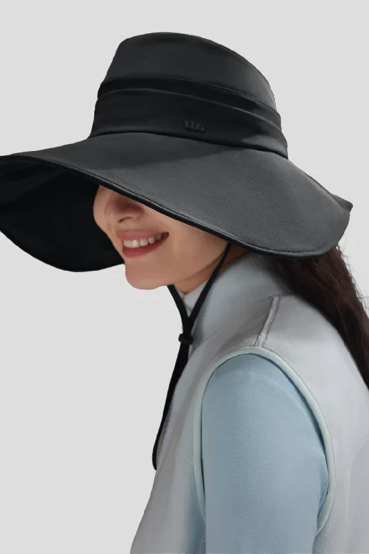 sun hat with easy fit and comfort-BreezeShield - Women's Wide-Brim Sun Hat UPF50+