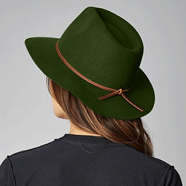 Beanies with comfortable fit-Brixton Wesley Fedora - Moss