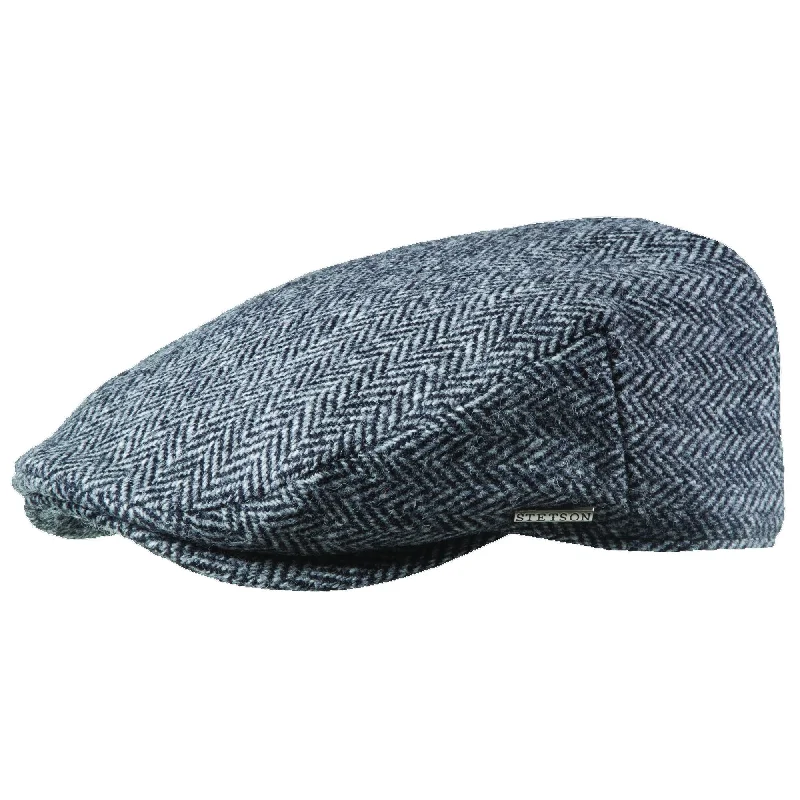 Beanies with rustic style-Stetson Harris Tweed Ivy Cap