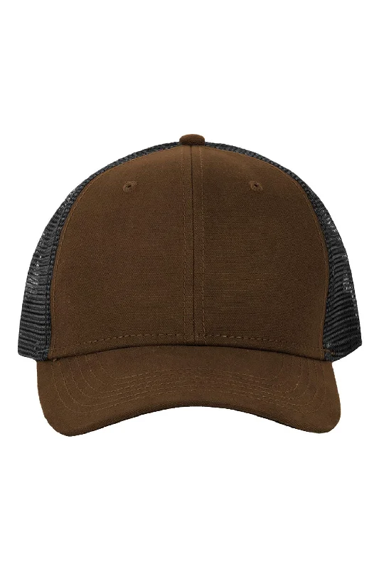 mens hats grey-Dri Duck Mens Cayon Snapback Hat - Tobacco Brown