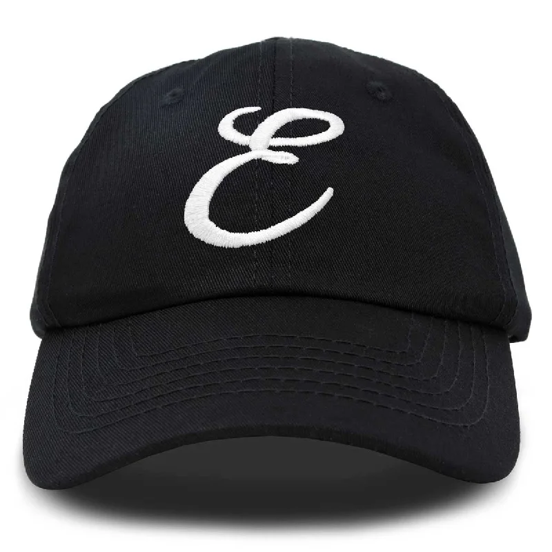 Beanies for winter sports-Dalix Initial Letter E Hat