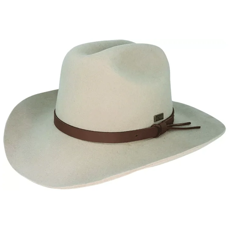 Beanies for perfect outdoor adventure gear-Flinders Cattleman Western Hat - Oat