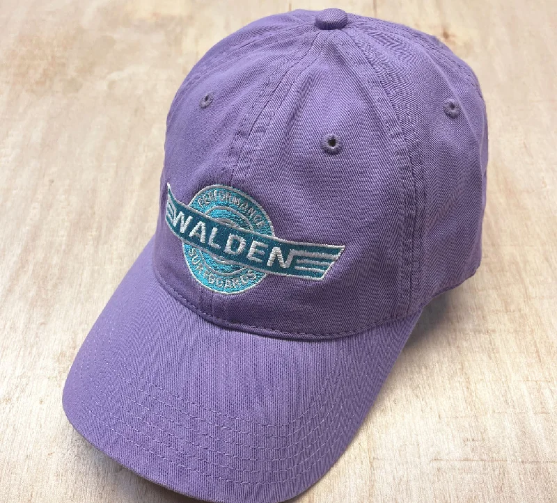 Beanies for hiking and camping-Performance logo hat: Lavender