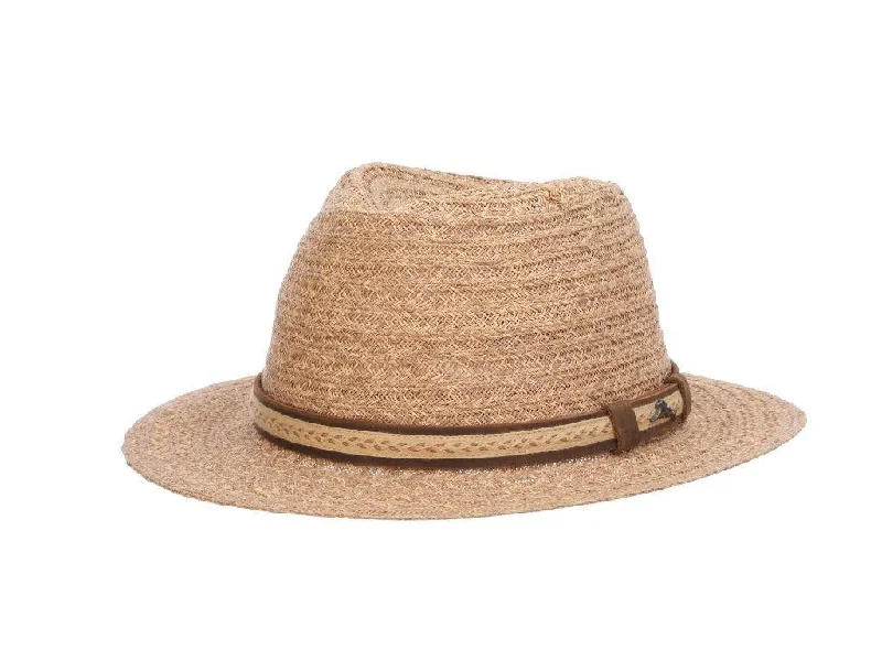 Beanies for all-day comfort-Tommy Bahama Navagio Raffia Straw Safari Hat