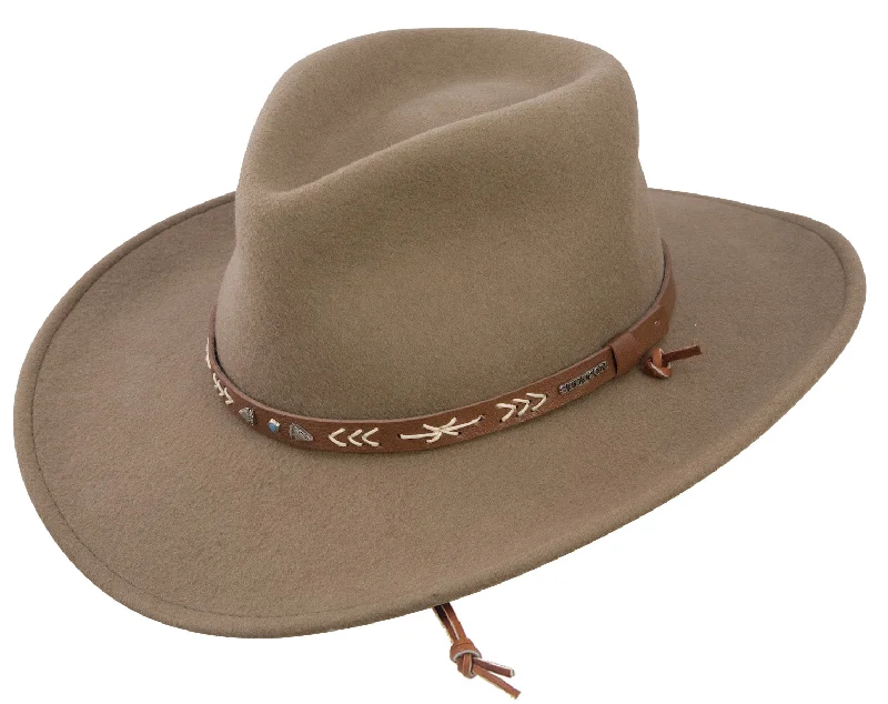 Headbands for matching outfits-Stetson Santa Fe Crushable Outdoor Hat