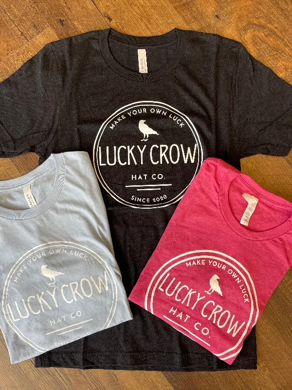 Headbands for biking-Lucky Crow T-Shirt