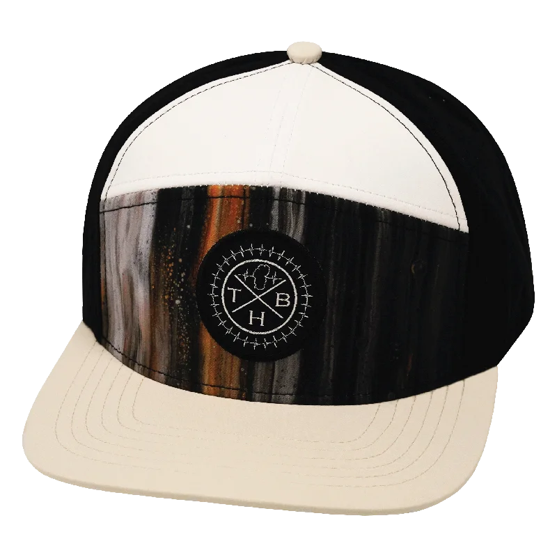 Beanies for stylish travel wear-Color Vibes Hat | Flat Bill | Mystic Tree - Cream - White - Black