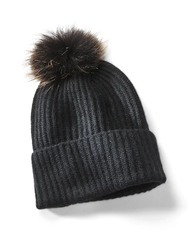 Beanies with stylish details-Marius Cashmere Knit Hat