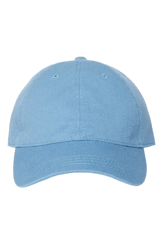 mens hats for leisure-Cap America Mens Relaxed Adjustable Dad Hat - Sky Blue