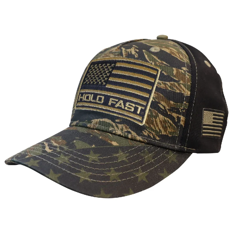 Headbands for kids-HOLD FAST Mens Cap Tiger Stripe Camo