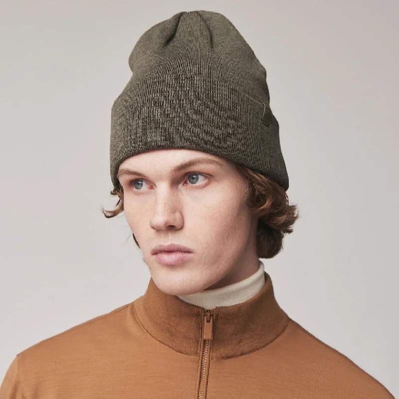 wool hats with fleece lining-  Hydrowool Beanie