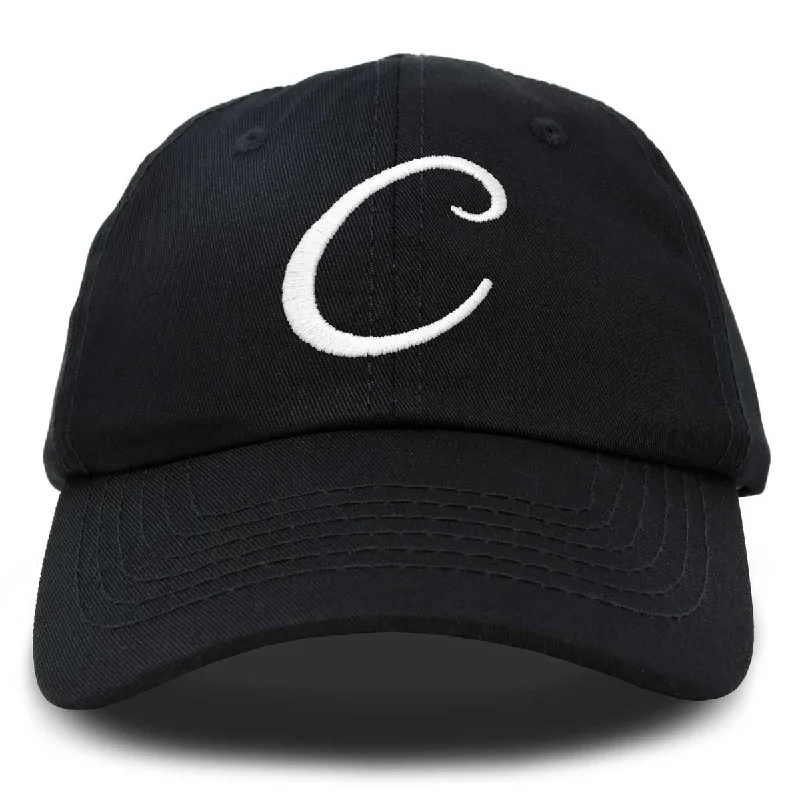 Headbands for long hours of use-Dalix Initial Letter C Hat