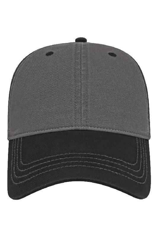 mens hats for all weather-Cap America Mens Relaxed Adjustable Dad Hat - Dark Grey/Black