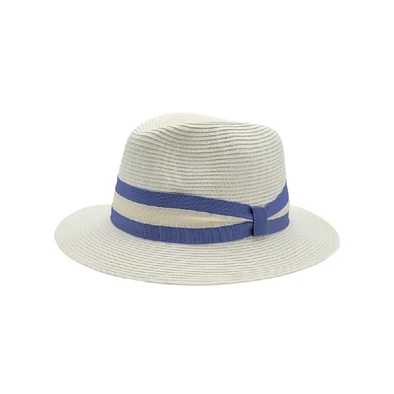 Beanies with colorful patterns-Physician Endorsed Geneva Braided Straw Fedora