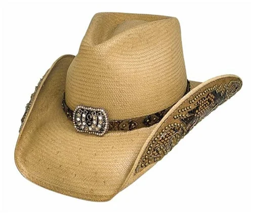 Beanies for protection from cold weather-Bullhide Cowgirl Fantasy Straw Hat