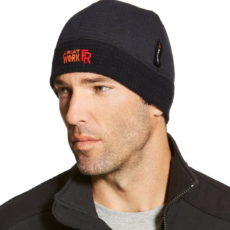 Headbands for hair styling-Ariat Men's Flame Resistant Polartec Beanie