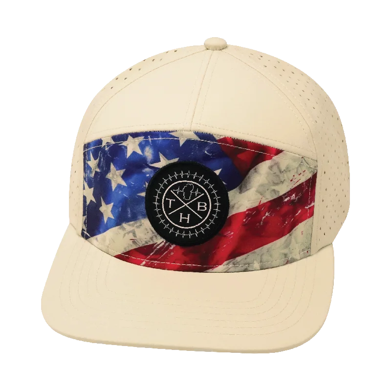 Beanies for cozy comfort-**YOUTH** Color Vibes Hat | Flat Bill | Rugged Flag - Cream