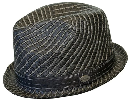 Headbands with secure fit-Conner Stingy Brim Fedora