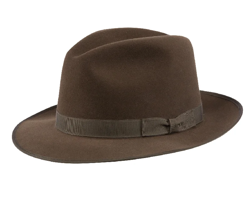 Beanies with ultimate warmth-Stetson Runabout Travel Fur Felt Fedora