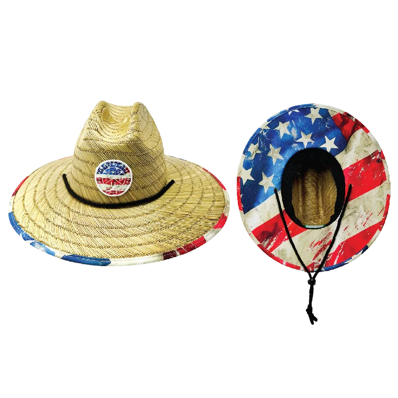 sun hat with sunblock fabric-THB Straw | Sun Hat | Flag Rugged