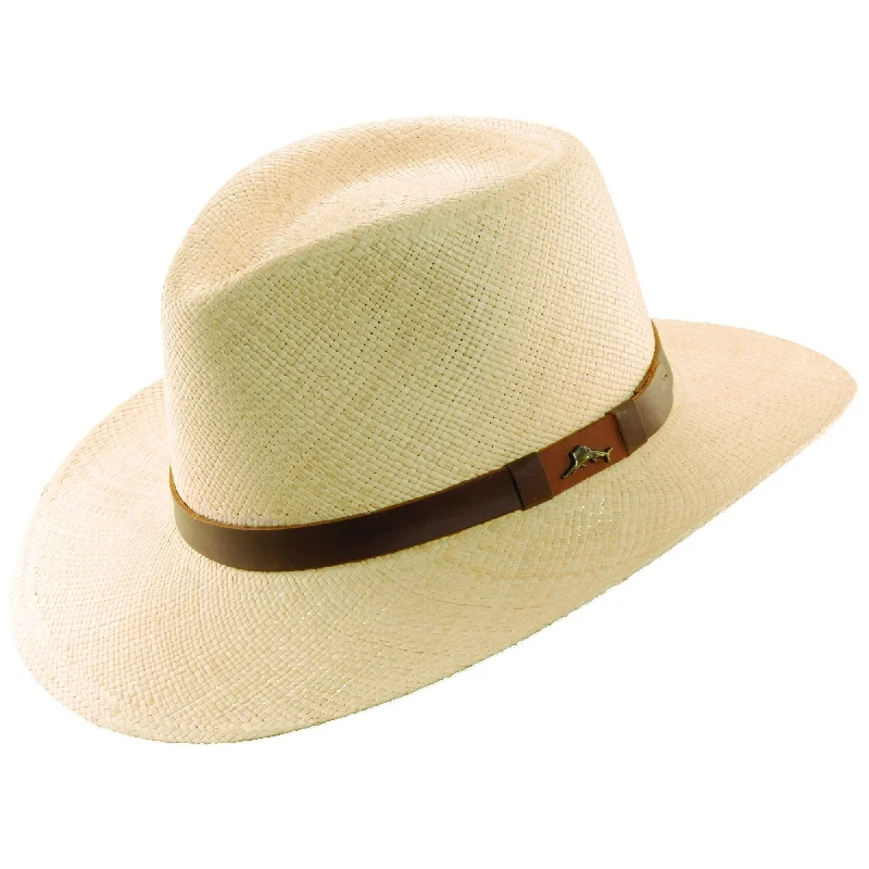 Headbands for college students-Tommy Bahama Remy Toyo Straw Safari Fedora Hat