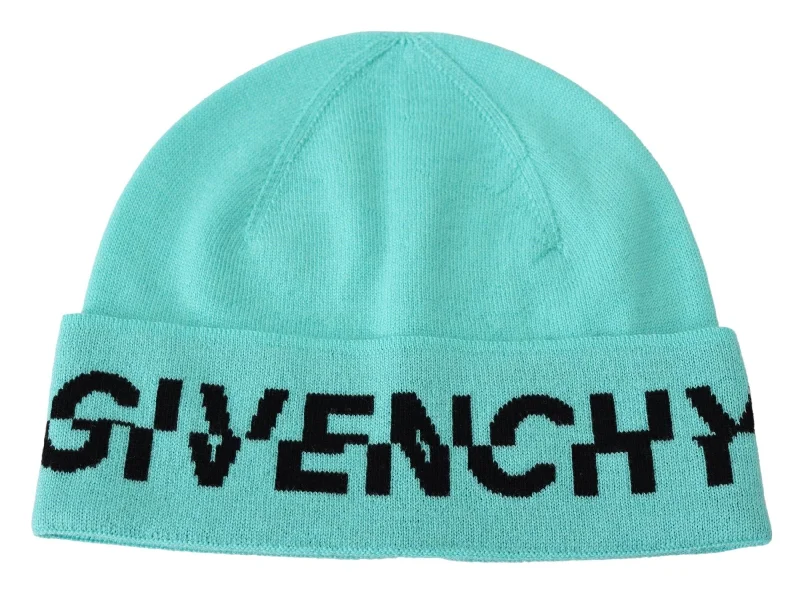 wool hats for winter-  Givenchy   Wool Beanie with Signature Men's Logo