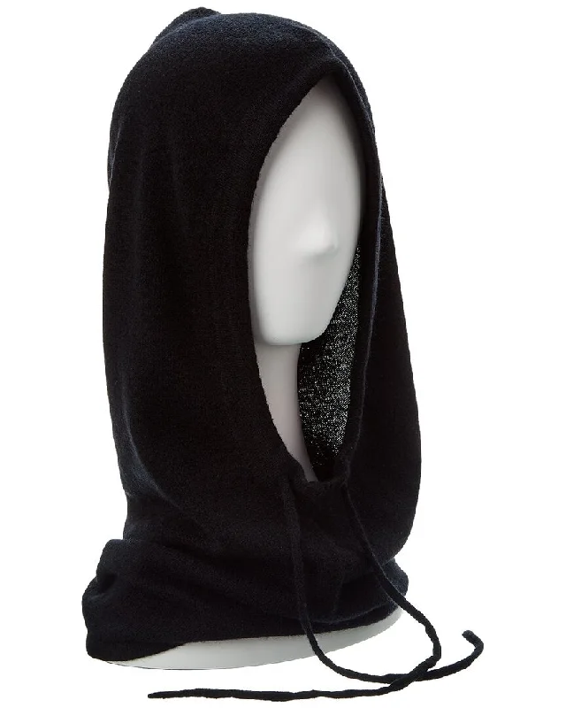 womens hats for luxurious vacations-Phenix Jersey Drawstring Cashmere Hood