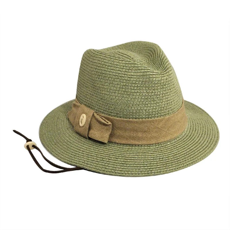 Beanies with knit patterns-Pantropic Brandy Gardening Fedora